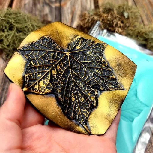 Handmade texture mold - Five fingers Leaf #36041