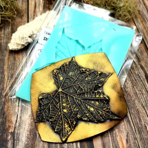 Handmade texture mold - Five fingers Leaf #36051