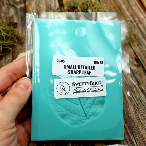 Detailed Sharp Leaf - Handmade texture-mold of real leaf #35986