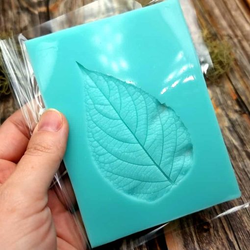 Detailed Sharp Leaf - Handmade texture-mold of real leaf #36001