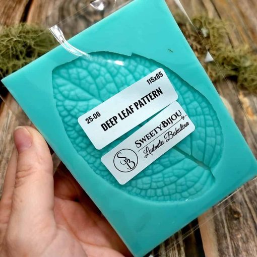Deep Leaf Pattern - Handmade texture-mold of real leaf #35992