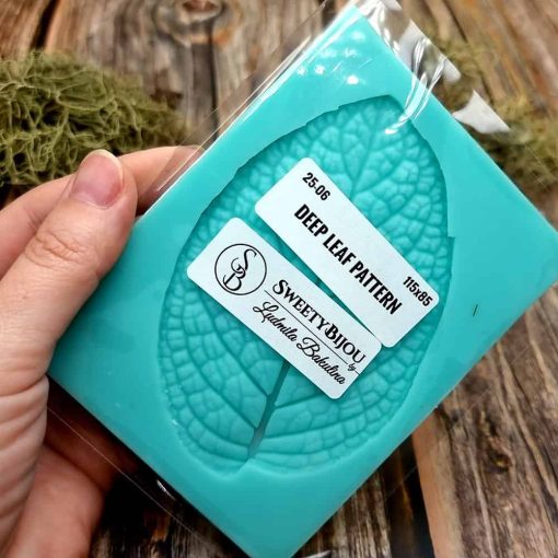 Deep Leaf Pattern - Handmade texture-mold of real leaf #36000