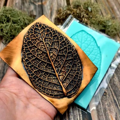 Deep Leaf Pattern - Handmade texture-mold of real leaf #36040