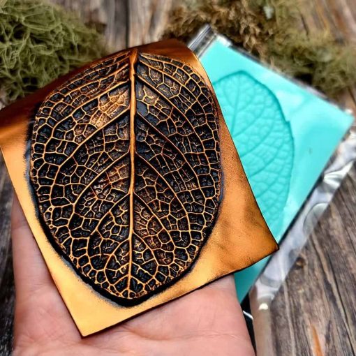 Deep Leaf Pattern - Handmade texture-mold of real leaf #36069