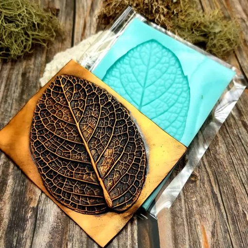 Deep Leaf Pattern - Handmade texture-mold of real leaf #36077