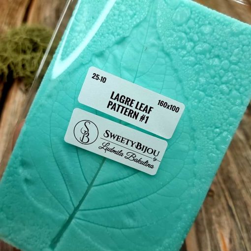 Large Leaf Pattern - Handmade real leaf texture-mold #1 #36032