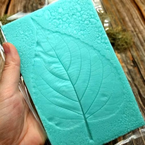 Large Leaf Pattern - Handmade real leaf texture-mold #1 #36043