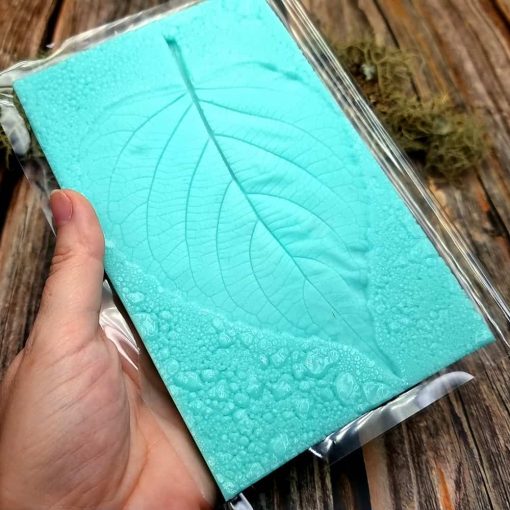 Large Leaf Pattern - Handmade real leaf texture-mold #1 #36071