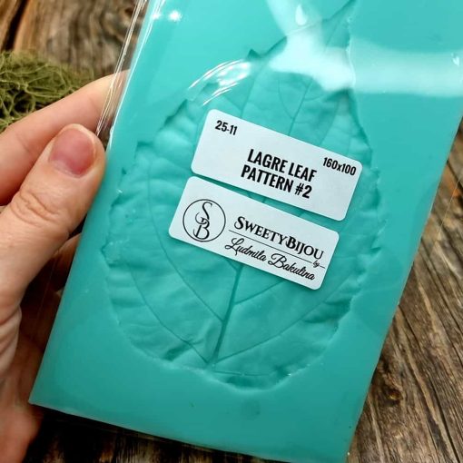 Large Leaf Pattern - Handmade real leaf texture-mold #2 #36029