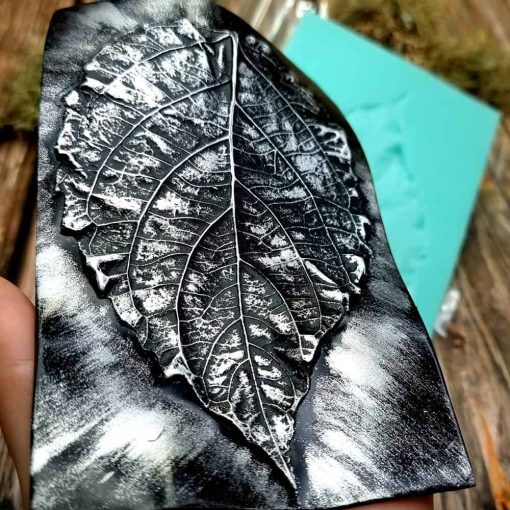 Large Leaf Pattern - Handmade real leaf texture-mold #2 #36090
