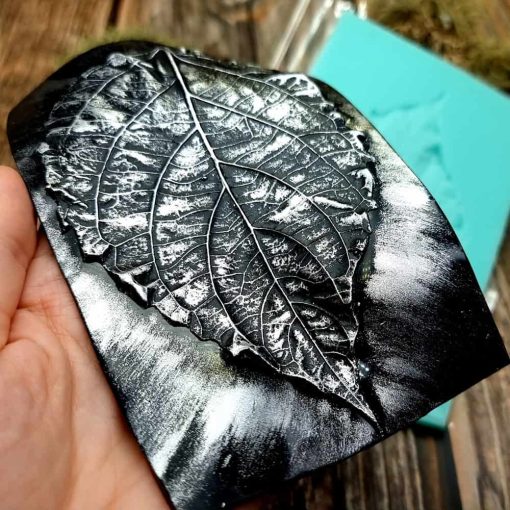 Large Leaf Pattern - Handmade real leaf texture-mold #2 #36093