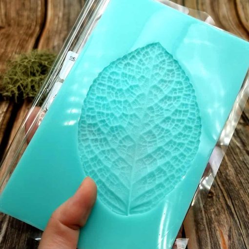 Large Leaf Pattern - Handmade real leaf texture-mold #3 #36079