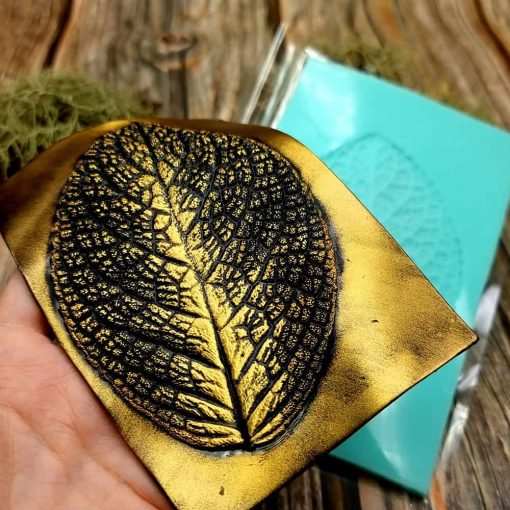 Large Leaf Pattern - Handmade real leaf texture-mold #3 #36087