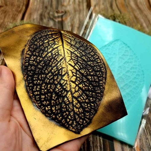 Large Leaf Pattern - Handmade real leaf texture-mold #3 #36091