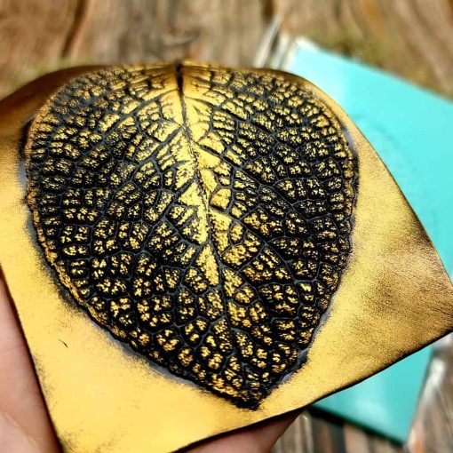 Large Leaf Pattern - Handmade real leaf texture-mold #3 #36094