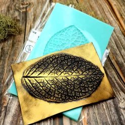Large Leaf Pattern - Handmade real leaf texture-mold #3 #36097