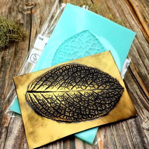 Large Leaf Pattern - Handmade real leaf texture-mold #3 #36097