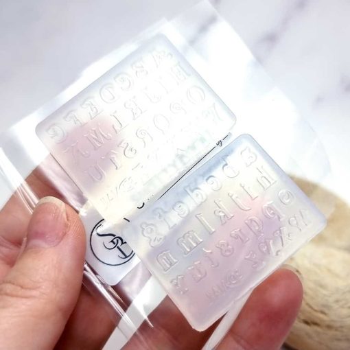 2 pcs Super Quality Molds "Old Style Letters" #39844