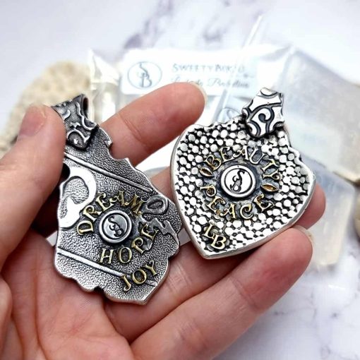 2 pcs Super Quality Molds "Old Style Letters" #39853