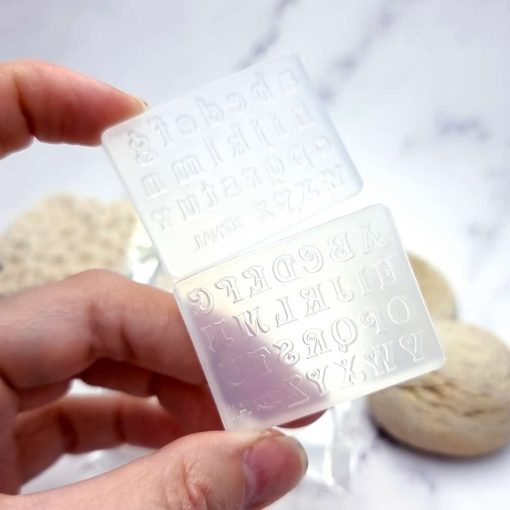 2 pcs Super Quality Molds "Old Style Letters" #39902