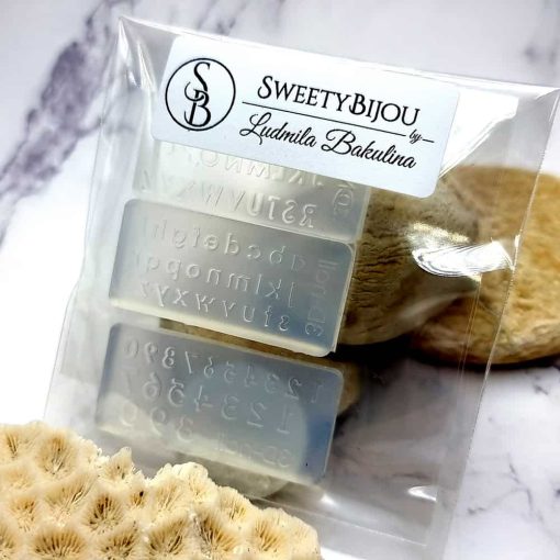 3pcs Super Quality Molds "Letters & Numbers" #39843