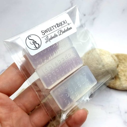 3pcs Super Quality Molds "Letters & Numbers" #39852