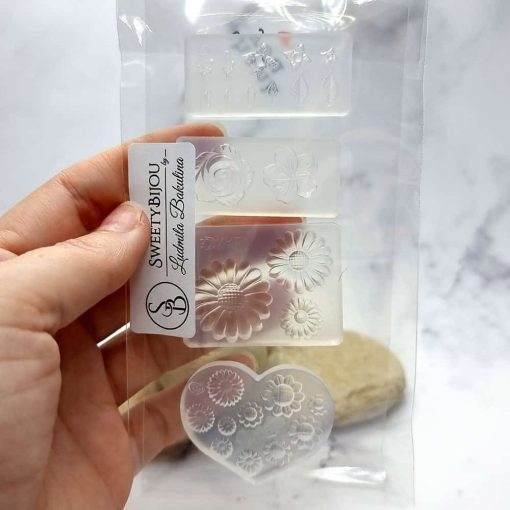 4 Super Quality Molds "Flowers and Leafs" #39909