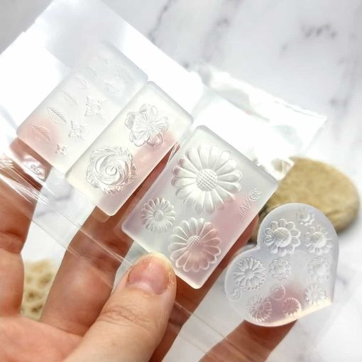 4 Super Quality Molds "Flowers and Leafs" #39910