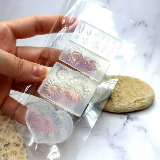 4 Super Quality Molds "Flowers and Leafs" #39913