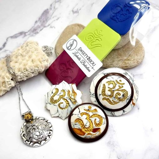 Handmade Set #1 of 3 pieces OM Sign Mold #39986