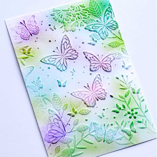 Plastic Folder Texture "Butterfly Garden" #39938