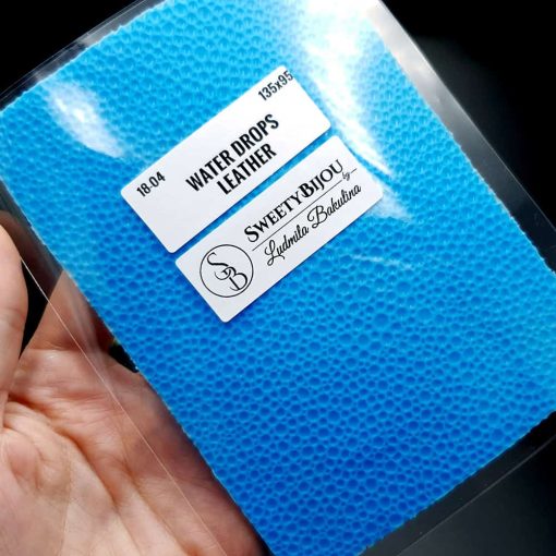 Water Drops Leather - Silicone Texture, Small Size #41134