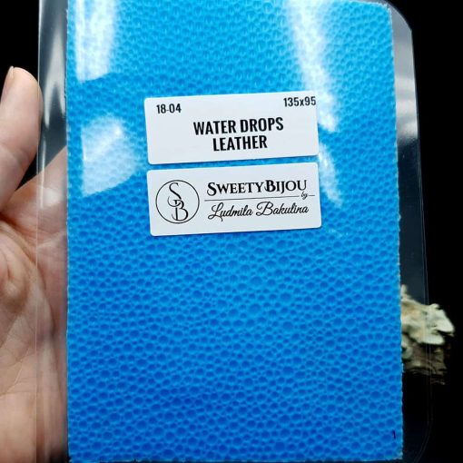 Water Drops Leather - Silicone Texture, Small Size #41139