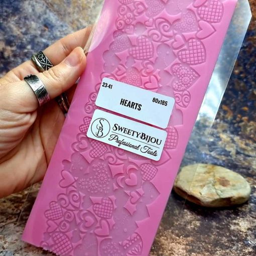 Lace Texture Hearts #41271