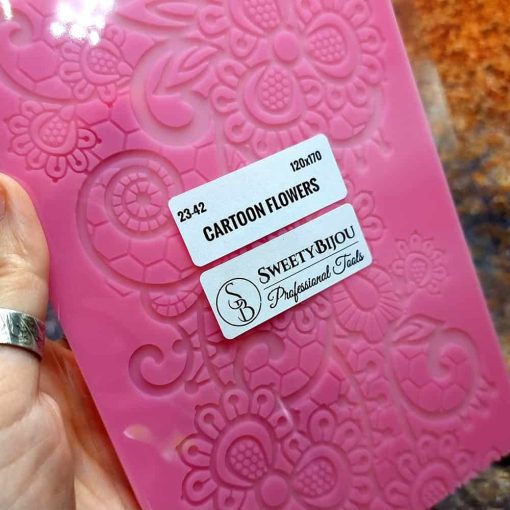 Lace Texture Cartoon Flowers #41278