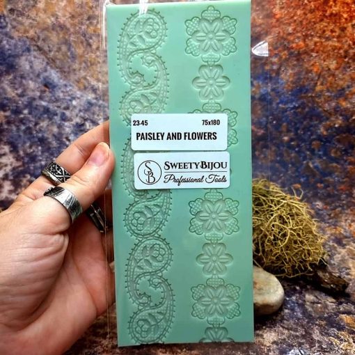 Lace Texture Paisley and Flowers #41293