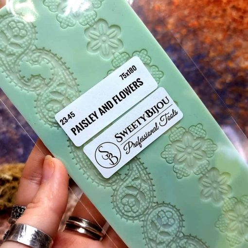 Lace Texture Paisley and Flowers #41297