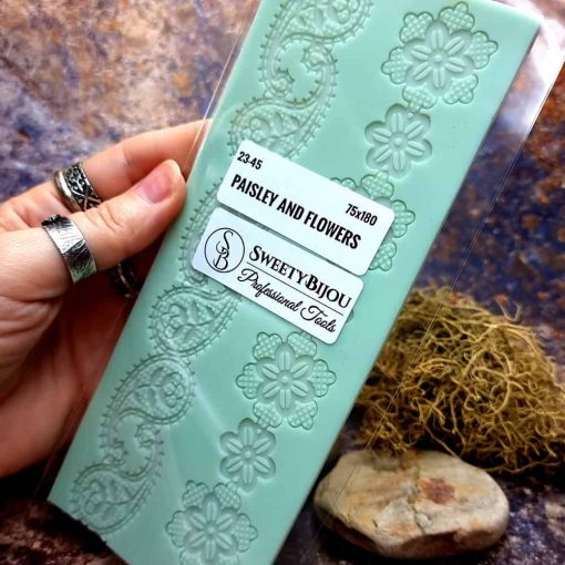 Lace Texture Paisley and Flowers #41300