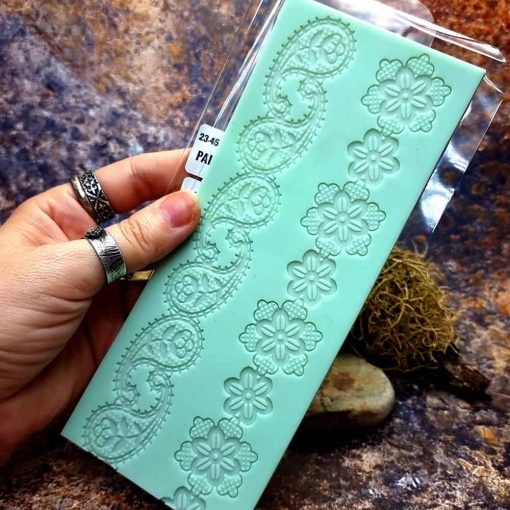 Lace Texture Paisley and Flowers #41304