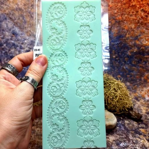 Lace Texture Paisley and Flowers #41308