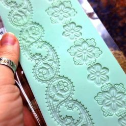 Lace Texture Paisley and Flowers #41311