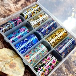 Set of 10pcs "Flowers Motives" #41690