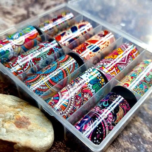 Set of 10pcs "Colorful Flowers" #41707