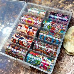 Set of 10pcs "Colorful Flowers" #41709