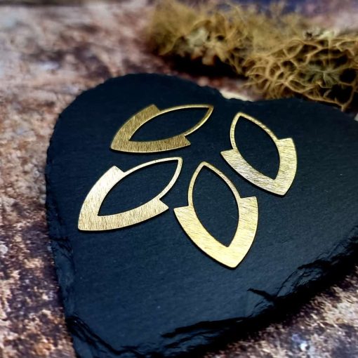 Set of 4pcs of Earrings Findings Gold Color #41414