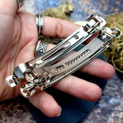 2pcs High quality of Hair Clip in silver color 10cm #41400