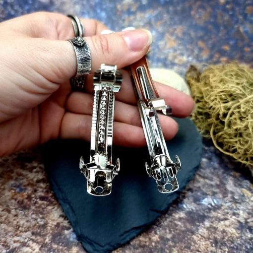 2pcs High quality of Hair Clip in silver color 10cm #41404