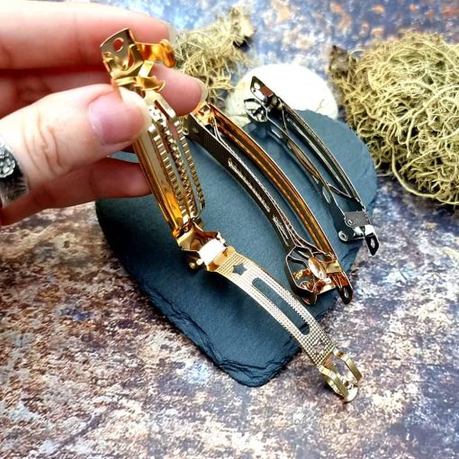 High quality hair clips: golden, rose gold, silver #41403