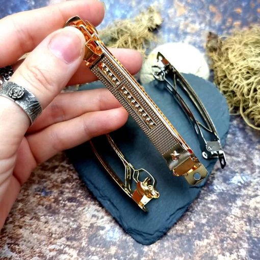 High quality hair clips: golden, rose gold, silver #41406