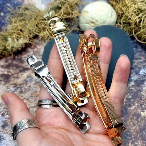 High quality hair clips: golden, rose gold, silver #41410